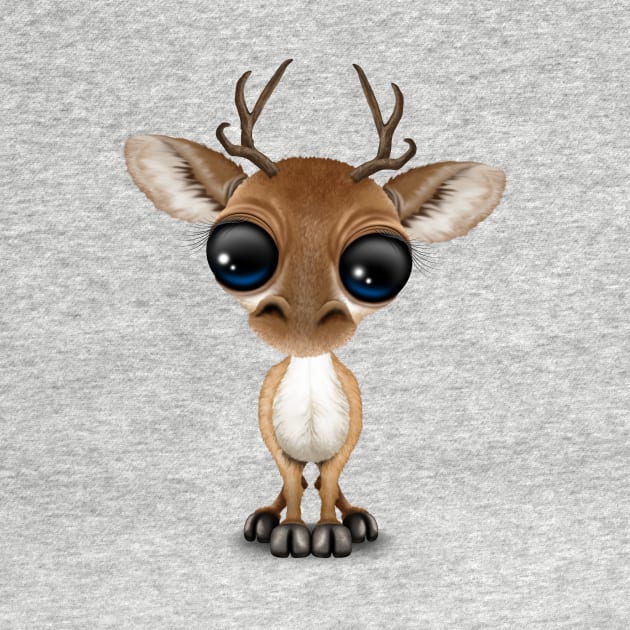 Cute Curious Nerdy Baby Deer by jeffbartels